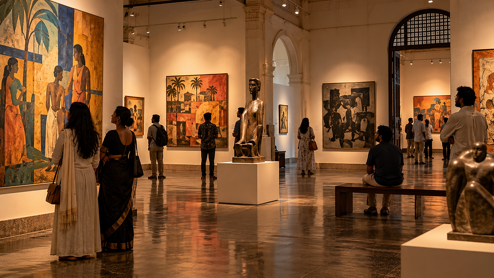 Выставка Southern Latitudes в College of Fine Arts Kerala в Тривандруме
