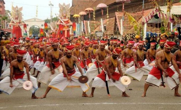 выступления бойцов Каларипаятту на Painkuni Festival (Пайнкуни)