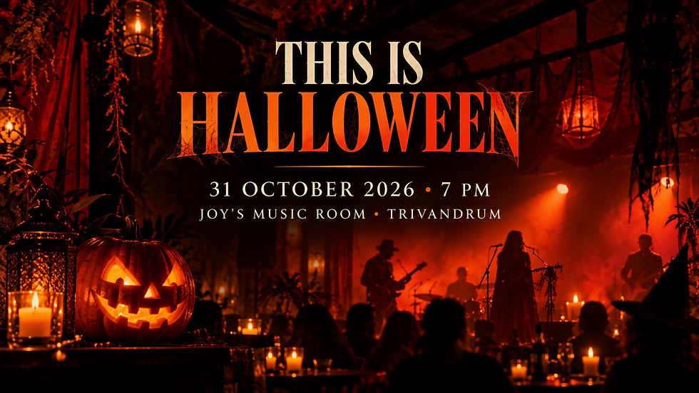🎃 Хэллоуин в Тривандруме: This Is Halloween в Joy’s Music Room