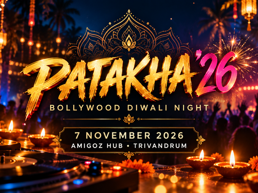 Patakha ’26 Bollywood Diwali Night in Trivandrum on 7 November 2026
