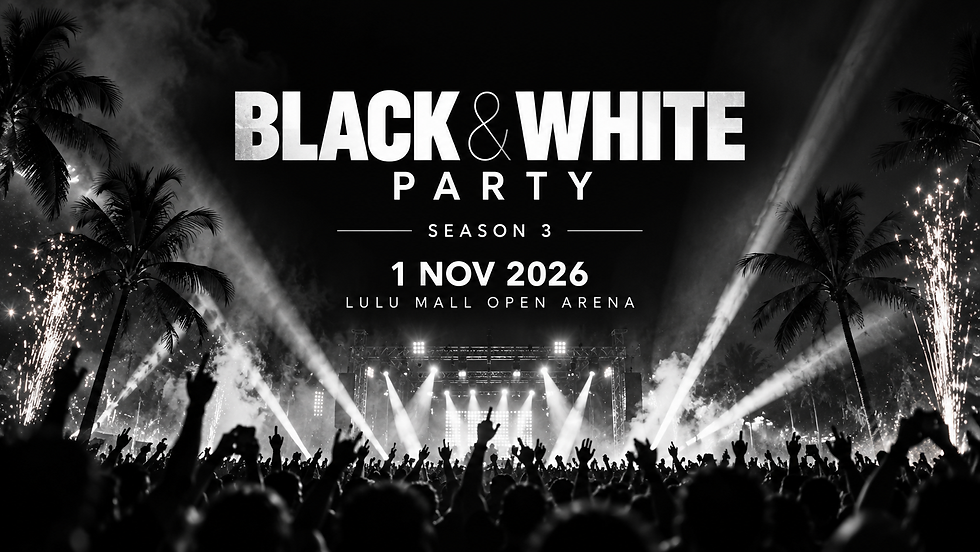 Black & White Party в Тривандруме с Neeraj Madhav