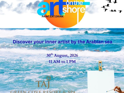Афиша Art on the Shore - творческой встречи White Pepper с рисованием, закусками и напитками в Taj Green Cove Resort & Spa Kovalam 30 августа 2026 года.
