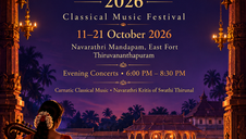 Navarathri Sangeetholsavam Thiruvananthapuram - Carnatic classical music festival at historic Navarathri Mandapam in East Fort